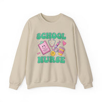 Load image into Gallery viewer, "School Nurse" 2 - Gildan 18000 Crewneck Sweatshirt