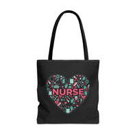 Load image into Gallery viewer, "Nurse Heart Tools" 2 - Canvas Tote 18" x 18"