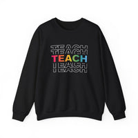 Load image into Gallery viewer, "Teach" Repeat 2 - Gildan 18000 Crewneck Sweatshirt
