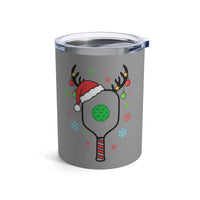 Load image into Gallery viewer, "Pickleball Paddle Santa Hat" 1 - Tumbler 10oz