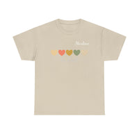 Load image into Gallery viewer, "Be Kind Hearts" 2 - Gildan 5000 Heavy Cotton Tee - PERSONALIZED