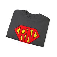 Load image into Gallery viewer, "RN Superhero Shield" 1 - Gildan 18000 Crewneck Sweatshirt