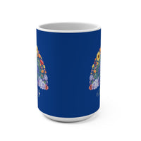 Load image into Gallery viewer, "Choose Kindness" 15oz Ceramic Mug 1 — Rainbow Floral Design | Printed On Demand | Teacher &amp; Everyday Gift