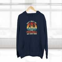 Load image into Gallery viewer, "That's What I Do I Play Pickleball and I Know Things" 1 - Lane Seven LS14001 Premium Hooded Sweatshirt