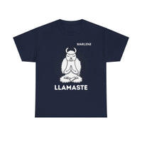 Load image into Gallery viewer, "Llamaste" 4 - Gildan 5000 Heavy Cotton Tee - PERSONALIZED