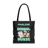 Load image into Gallery viewer, "School Nurse" 1 - Canvas Tote 18" x 18" - PERSONALIZED