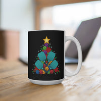 Load image into Gallery viewer, "Pickleball Christmas Tree" 2 - Ceramic Mug 15oz - PERSONALIZED