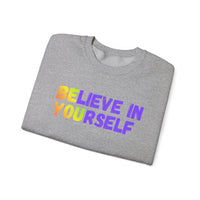 Load image into Gallery viewer, "Believe in Yourself BE YOU" 2 - Gildan 18000 Crewneck Sweatshirt