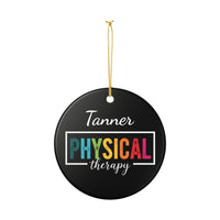 Load image into Gallery viewer, "Physical Therapy" 08a - 3 inch Ceramic Ornament - PERSONALIZED