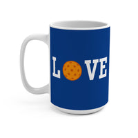 Load image into Gallery viewer, "Love Pickleball" 1 Orange 15 oz Mug Ceramic Pickleball Gift
