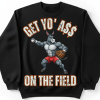 Load image into Gallery viewer, "Get Yo Ass" Baseball - On The Field 06 - Gildan 18000 Crewneck Sweatshirt