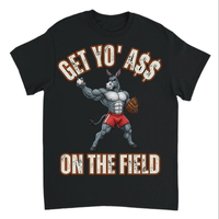 Load image into Gallery viewer, "Get Yo Ass" Baseball - On The Field 07 - Gildan 5000 Heavy Cotton Tee