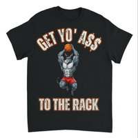 Load image into Gallery viewer, "Get Yo Ass" Basketball - To The Rack 01 - Gildan 5000 Heavy Cotton Tee