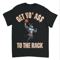 Load image into Gallery viewer, "Get Yo Ass" Basketball - To The Rack 02 - Gildan 5000 Heavy Cotton Tee