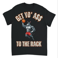 Load image into Gallery viewer, "Get Yo Ass" Basketball - To The Rack 03 - Gildan 5000 Heavy Cotton Tee