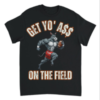Load image into Gallery viewer, "Get Yo Ass" Football - On The Field 03 - Gildan 5000 Heavy Cotton Tee