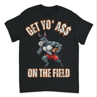 Load image into Gallery viewer, "Get Yo Ass" Football - On The Field 04 - Gildan 5000 Heavy Cotton Tee