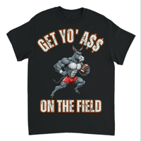 Load image into Gallery viewer, "Get Yo Ass" Football - On The Field 05 - Gildan 5000 Heavy Cotton Tee