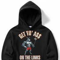 Load image into Gallery viewer, "Get Yo Ass" Golf - On The Links 01 - Lane Seven LS14001 Premium Hooded Sweatshirt