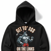 Load image into Gallery viewer, "Get Yo Ass" Golf - On The Links 02 - Lane Seven LS14001 Premium Hooded Sweatshirt