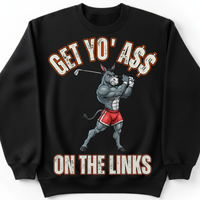 Load image into Gallery viewer, "Get Yo Ass" Golf - On The Links 04 - Gildan 18000 Crewneck Sweatshirt