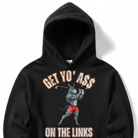 Load image into Gallery viewer, "Get Yo Ass" Golf - On The Links 04 - Lane Seven LS14001 Premium Hooded Sweatshirt