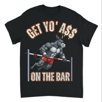 Load image into Gallery viewer, "Get Yo Ass" Gymnastics - On The Bar 01 - Gildan 5000 Heavy Cotton Tee