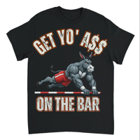 Load image into Gallery viewer, "Get Yo Ass" Gymnastics - On The Bar 02 - Gildan 5000 Heavy Cotton Tee