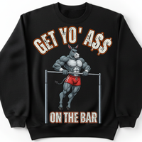 Load image into Gallery viewer, "Get Yo Ass" Gymnastics - On The Bar 03 - Gildan 18000 Crewneck Sweatshirt