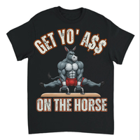 Load image into Gallery viewer, "Get Yo Ass" Gymnastics - On The Horse 03 - Gildan 5000 Heavy Cotton Tee