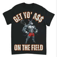 Load image into Gallery viewer, "Get Yo Ass" Lacrosse - On The Field 03 - Gildan 5000 Heavy Cotton Tee