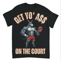Load image into Gallery viewer, "Get Yo Ass" Pickleball - On The Court 01 - Gildan 5000 Heavy Cotton Tee