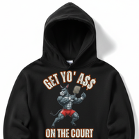 Load image into Gallery viewer, "Get Yo Ass" Pickleball - On The Court 03 - Lane Seven LS14001 Premium Hooded Sweatshirt