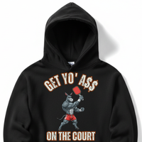 Load image into Gallery viewer, "Get Yo Ass" Pickleball - On The Court 04 - Lane Seven LS14001 Premium Hooded Sweatshirt