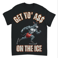 Load image into Gallery viewer, "Get Yo Ass" Speed Skating - On The Ice 02 - Gildan 5000 Heavy Cotton Tee