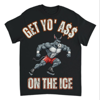 Load image into Gallery viewer, "Get Yo Ass" Speed Skating - On The Ice 03 - Gildan 5000 Heavy Cotton Tee