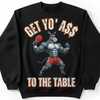 Load image into Gallery viewer, "Get Yo Ass" Table Tennis - To The Table 02 - Gildan 18000 Crewneck Sweatshirt