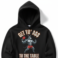 Load image into Gallery viewer, "Get Yo Ass" Table Tennis - To The Table 02 - Lane Seven LS14001 Premium Hooded Sweatshirt