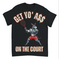 Load image into Gallery viewer, "Get Yo Ass" Tennis - On The Court 01 - Gildan 5000 Heavy Cotton Tee