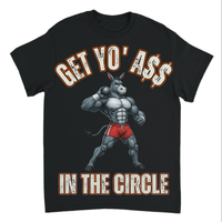 Load image into Gallery viewer, "Get Yo Ass" Track &amp; Field - In The Circle - Shot 01 - Gildan 5000 Heavy Cotton Tee