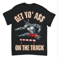 Load image into Gallery viewer, "Get Yo Ass" Track &amp; Field - On The Track - Hurdles 01 - Gildan 5000 Heavy Cotton Tee