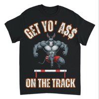 Load image into Gallery viewer, "Get Yo Ass" Track &amp; Field - On The Track - Hurdles 02 - Gildan 5000 Heavy Cotton Tee