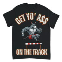 Load image into Gallery viewer, "Get Yo Ass" Track &amp; Field - On The Track - Hurdles 03 - Gildan 5000 Heavy Cotton Tee