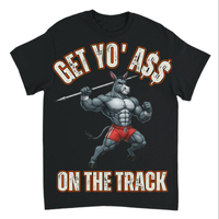 Load image into Gallery viewer, "Get Yo Ass" Track &amp; Field - On The Track - Javelin 02 - Gildan 5000 Heavy Cotton Tee