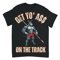 Load image into Gallery viewer, "Get Yo Ass" Track &amp; Field - On The Track - Javelin 03 - Gildan 5000 Heavy Cotton Tee
