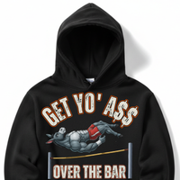 Load image into Gallery viewer, "Get Yo Ass" Track &amp; Field - Over The Bar - High Jump 02 - Lane Seven LS14001 Premium Hooded Sweatshirt