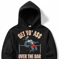 Load image into Gallery viewer, "Get Yo Ass" Track &amp; Field - Over The Bar - High Jump 06 - Lane Seven LS14001 Premium Hooded Sweatshirt