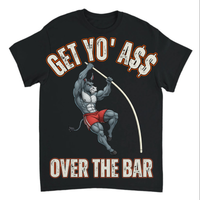Load image into Gallery viewer, "Get Yo Ass" Track &amp; Field - Over The Bar - Pole Vault 01 - Gildan 5000 Heavy Cotton Tee