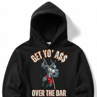 Load image into Gallery viewer, "Get Yo Ass" Track &amp; Field - Over The Bar - Pole Vault 02 - Lane Seven LS14001 Premium Hooded Sweatshirt