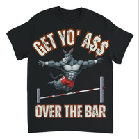Load image into Gallery viewer, "Get Yo Ass" Track &amp; Field - Over The Bar - Pole Vault 08 - Gildan 5000 Heavy Cotton Tee